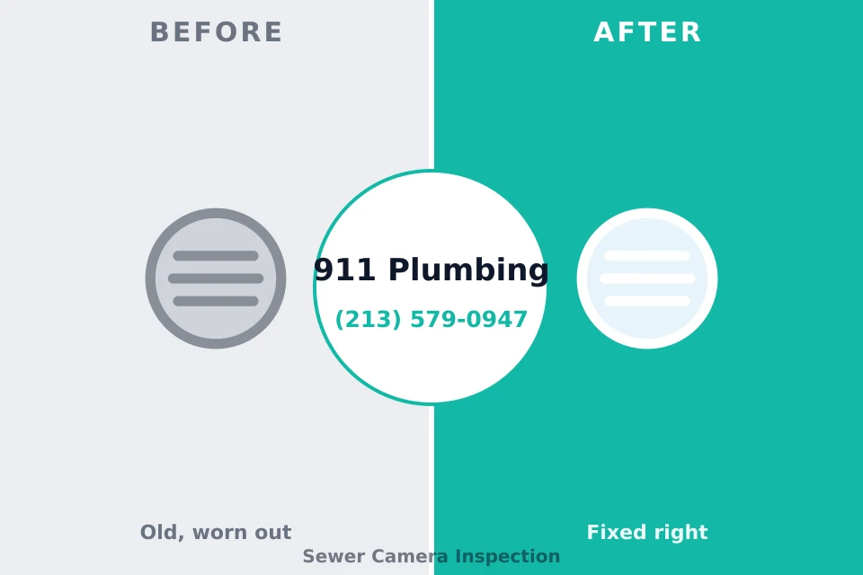 Before and after: plumbing repair Galeville, NY